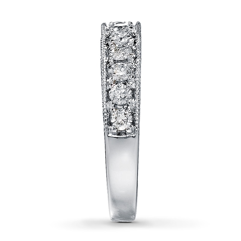 Main Image 3 of Previously Owned Diamond Anniversary Band 5/8 ct tw Round-cut 14K White Gold