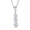 Previously Owned Necklace 3/4 ct tw Diamonds 14K White Gold