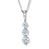 Thumbnail Image 1 of Previously Owned Necklace 3/4 ct tw Diamonds 14K White Gold