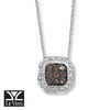 Thumbnail Image 1 of Previously Owned Le Vian Necklace 3/8 ct tw Diamonds 14K White Gold