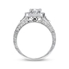 Thumbnail Image 2 of Previously Owned Neil Lane Diamond Engagement Ring 1-3/8 ct tw Cushion, Round & Baguette-cut 14K White Gold
