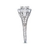 Thumbnail Image 3 of Previously Owned Neil Lane Diamond Engagement Ring 1-3/8 ct tw Cushion, Round & Baguette-cut 14K White Gold