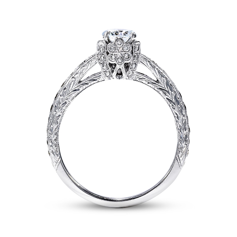 Previously Owned Neil Lane Diamond Engagement Ring 1-1/5 ct tw Round-cut 14K White Gold
