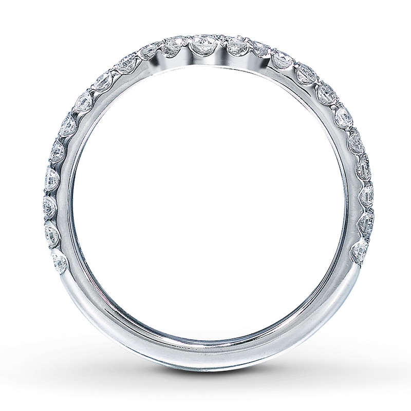 Previously Owned Diamond Wedding Band 1/3 ct tw Round-cut 14K White Gold - Size 5