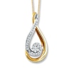 Thumbnail Image 0 of Previously Owned Diamond Necklace 1/6 ct tw Round-cut 10K Yellow Gold