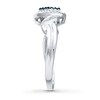Thumbnail Image 3 of Previously Owned Blue Diamond Ring 1/4 ct tw 10K White Gold