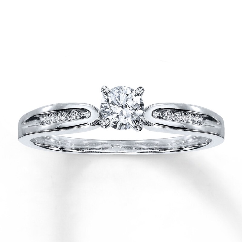 Main Image 1 of Previously Owned Diamond Ring 3/8 ct tw 14K White Gold