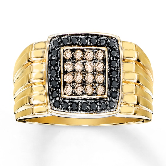 Previously Owned Men's Band 1/2 ct tw Diamonds 10K Yellow Gold
