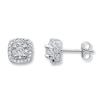 Thumbnail Image 1 of Previously Owned Diamond Earrings 1/2 ct tw 10K White Gold