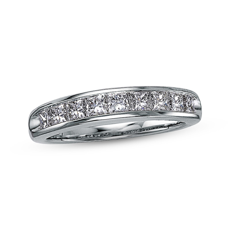 Previously Owned Diamond Anniversary Ring 1 ct tw Princess-cut 18K White Gold