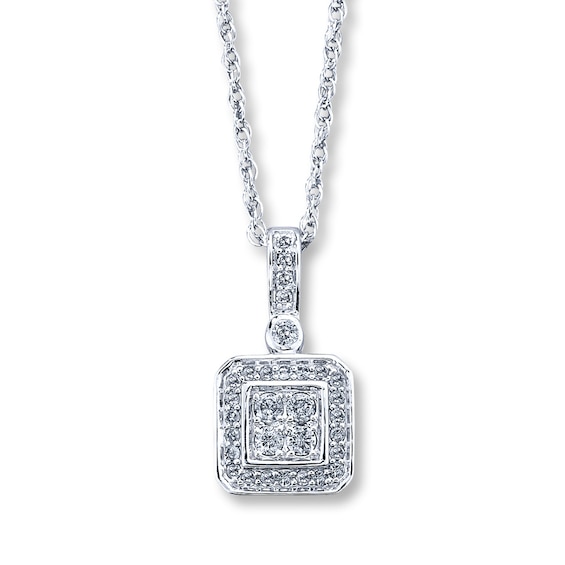 Previously Owned Necklace 1/3 ct tw Diamonds Sterling Silver