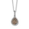 Previously Owned Le Vian Chocolate Diamonds 1/2 ct tw Necklace 14K Vanilla Gold