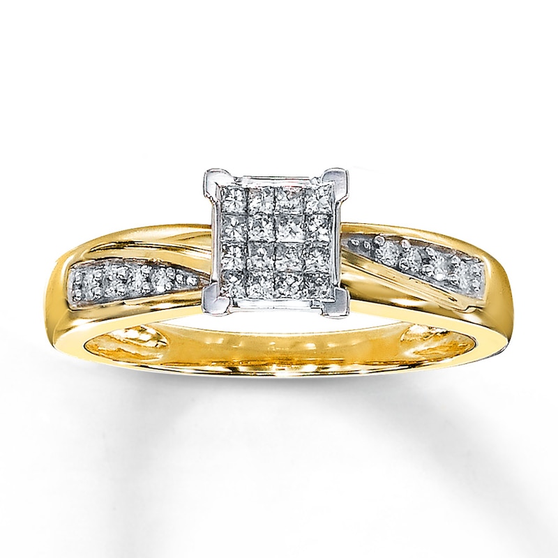 Previously Owned Ring 1/5 ct tw Diamonds 10K Yellow Gold