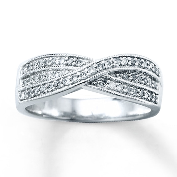 Previously Owned Ring 1/4 ct tw Diamonds Sterling Silver