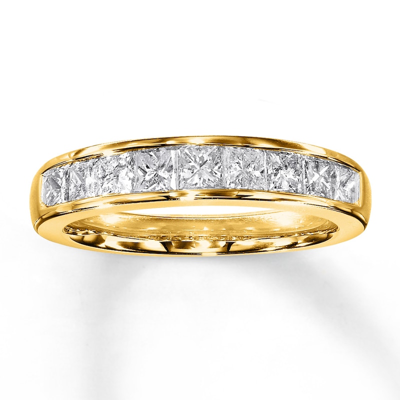 Main Image 1 of Previously Owned Diamond Anniversary Band 1 ct tw Princess-cut 14K Yellow Gold