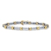 Thumbnail Image 1 of Previously Owned Diamond Bracelet 1/2 cttw 10K Two-Tone Gold 7.25&quot;