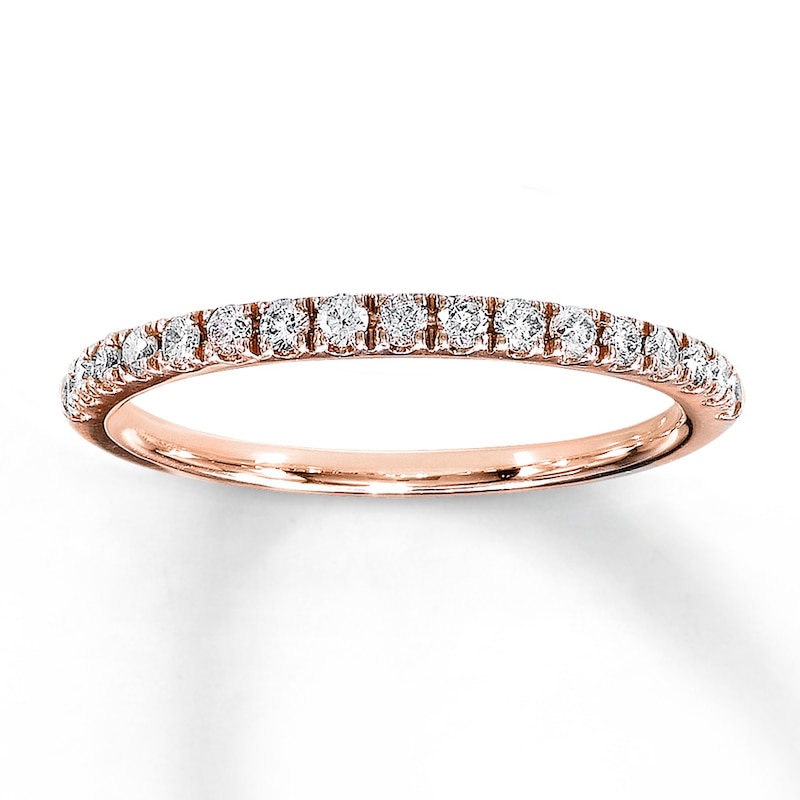 Main Image 1 of Previously Owned Diamond Anniversary Band 1/4 ct tw Round-cut 10K Rose Gold