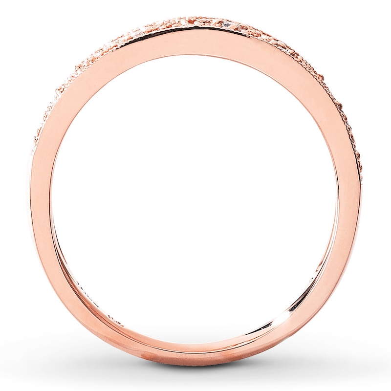Main Image 2 of Previously Owned Diamond Anniversary Band 1/20 ct tw Round-cut 10K Rose Gold