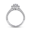 Thumbnail Image 1 of Previously Owned Neil Lane Diamond Engagement Ring 1-1/2 ct tw Princess & Round-cut 14K White Gold