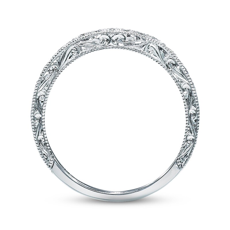 Main Image 2 of Previously Owned Neil Lane Diamond Wedding Band 1/3 ct tw Round-cut 14K White Gold - Size 5
