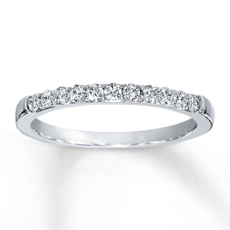 Main Image 1 of Previously Owned Diamond Anniversary Band 1/4 ct tw Round-Cut 14K White Gold