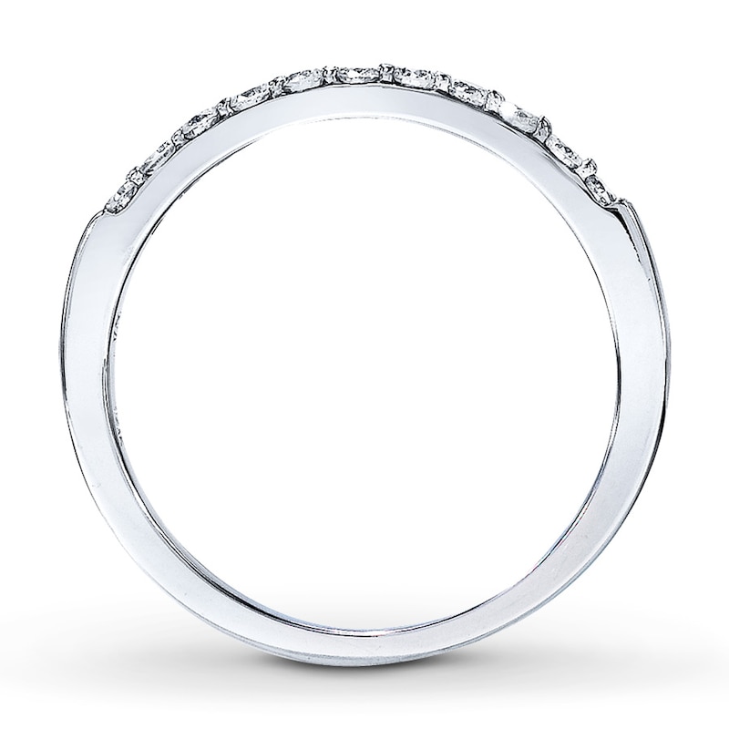 Main Image 2 of Previously Owned Diamond Anniversary Band 1/4 ct tw Round-Cut 14K White Gold