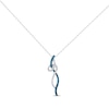 Thumbnail Image 1 of Previously Owned Blue Diamond Necklace 1/3 ct tw Round-Cut 10K White Gold