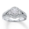 Thumbnail Image 1 of Previously Owned Engagement Ring 1 ct tw Diamonds 14K White Gold