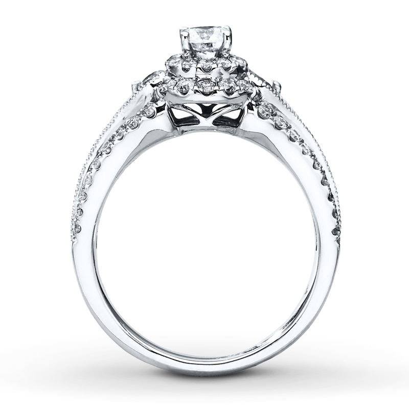 Main Image 2 of Previously Owned Engagement Ring 1 ct tw Diamonds 14K White Gold