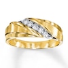 Thumbnail Image 0 of Previously Owned Men's Diamond Wedding Band 1/4 ct tw Round-cut 10K Yellow Gold