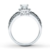 Thumbnail Image 1 of Previously Owned Diamond Engagement Ring 7/8 ct tw Princess-cut 14K White Gold