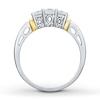 Thumbnail Image 2 of Previously Owned Diamond Ring 1/8 ct tw Sterling Silver & 10K Yellow Gold