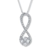 Thumbnail Image 1 of Previously Owned Diamond Necklace 1/2 ct tw 14K White Gold