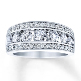 Previously Owned Diamond Anniversary Band 2 ct tw Round-cut 14K White Gold