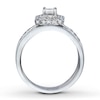 Thumbnail Image 2 of Previously Owned Diamond Bridal Set 1-1/8 ct tw 14K White Gold