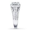 Thumbnail Image 2 of Previously Owned Multi-Stone Diamond Engagement Ring 1-1/2 ct tw Round-cut 14K White Gold