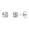 Thumbnail Image 0 of Previously Owned Diamond Earrings 1/2 ct tw 10K White Gold