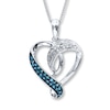 Thumbnail Image 1 of Previously Owned Necklace 1/5 ct tw Diamonds Sterling Silver