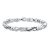 Thumbnail Image 1 of Previously Owned Bracelet 1/20 ct tw Diamonds Sterling Silver 7.5&quot;