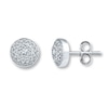 Thumbnail Image 1 of Previously Owned Diamond Earrings 1/4 ct tw Round-cut 10K White Gold