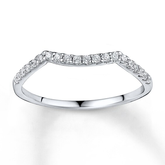 Previously Owned Diamond Wedding Band 1/6 ct tw Round-cut 14K White Gold