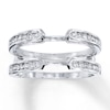 Thumbnail Image 1 of Previously Owned Diamond Enhancer Ring 3/8 Carat tw Round-cut 14K White Gold
