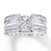 Thumbnail Image 4 of Previously Owned Diamond Enhancer Ring 3/8 Carat tw Round-cut 14K White Gold