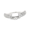 Previously Owned Diamond Enhancer Ring 3/8 ct tw Round-cut 14K White Gold