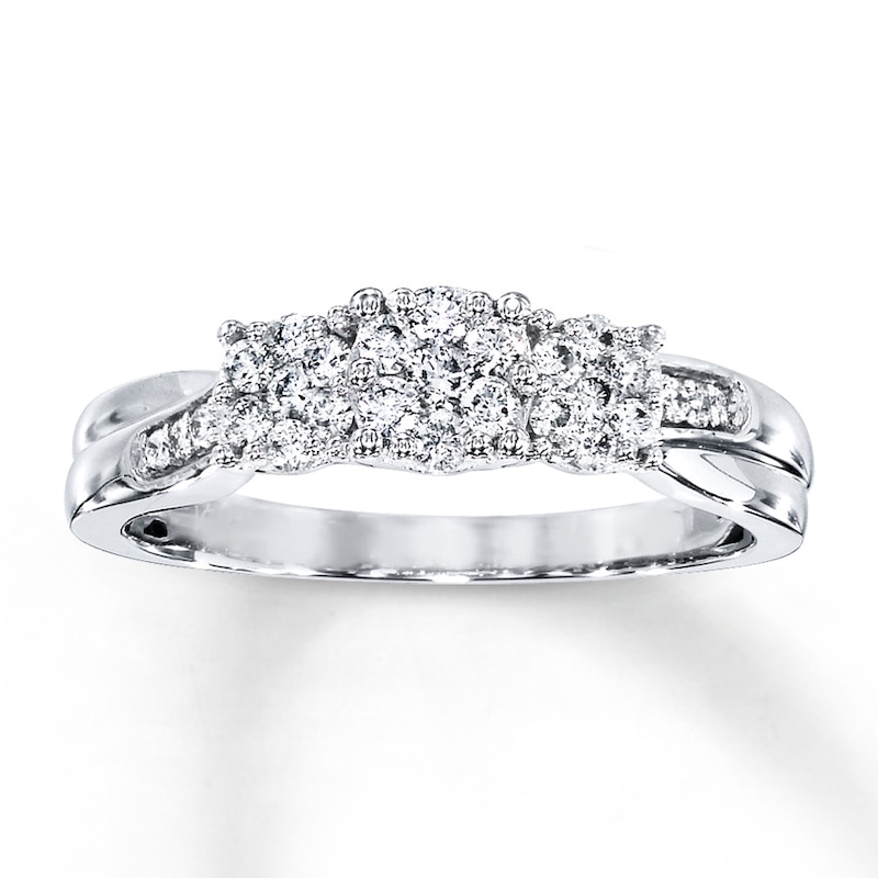 Main Image 1 of Previously Owned Diamond Ring 1/3 ct tw 10K White Gold