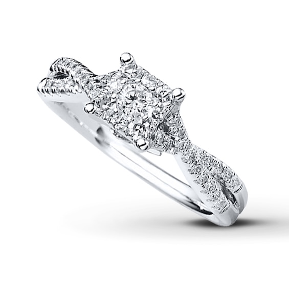 Previously Owned Diamond Ring 1/2 ct tw 10K White Gold