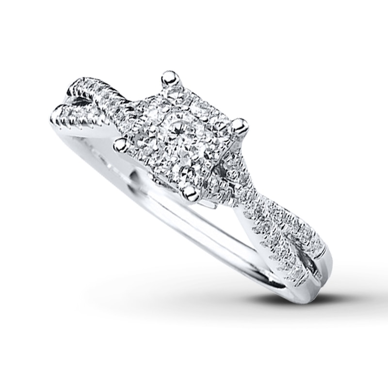 Main Image 1 of Previously Owned Diamond Ring 1/2 ct tw 10K White Gold