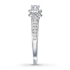 Thumbnail Image 3 of Previously Owned Diamond Engagement Ring 1/2 ct tw Round-cut 14K White Gold