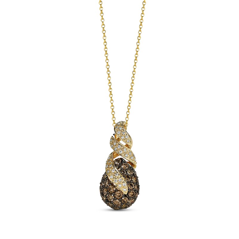 Main Image 1 of Previously Owned Le Vian Chocolate Diamonds 1-1/8 ct tw Necklace 14K Honey Gold
