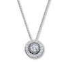 Previously Owned Necklace 3/4 ct tw Diamonds 18K White Gold
